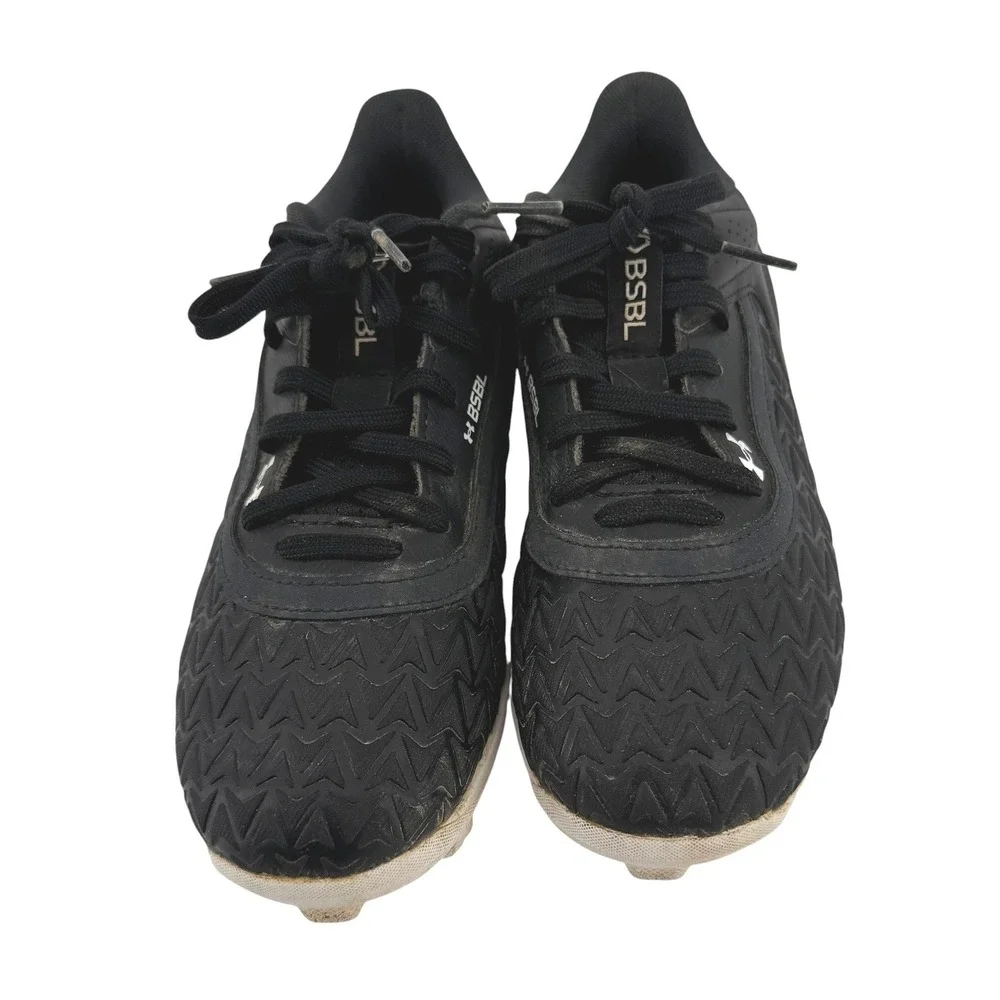 Under Armour Leadoff Low RM JR Kids Baseball Cleats Black White 3027455-001 3.5Y
